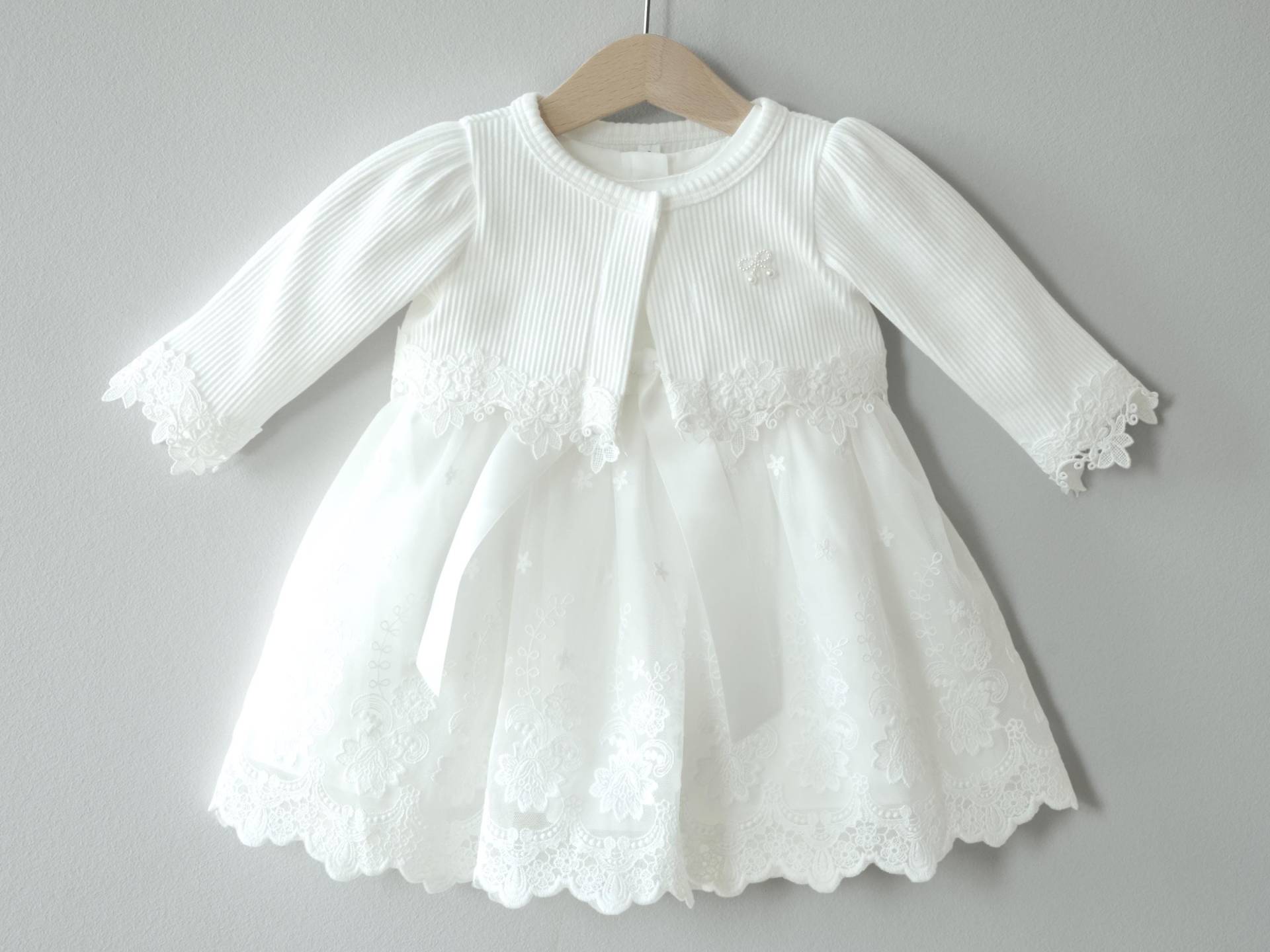 Miia Mit/Ohne Bolero Taufkleid Festkleid Mädchenkleid Babykleid Baptism Dress von LoliweKids