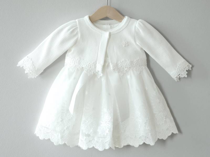 Miia Mit/Ohne Bolero Taufkleid Festkleid Mädchenkleid Babykleid Baptism Dress von LoliweKids