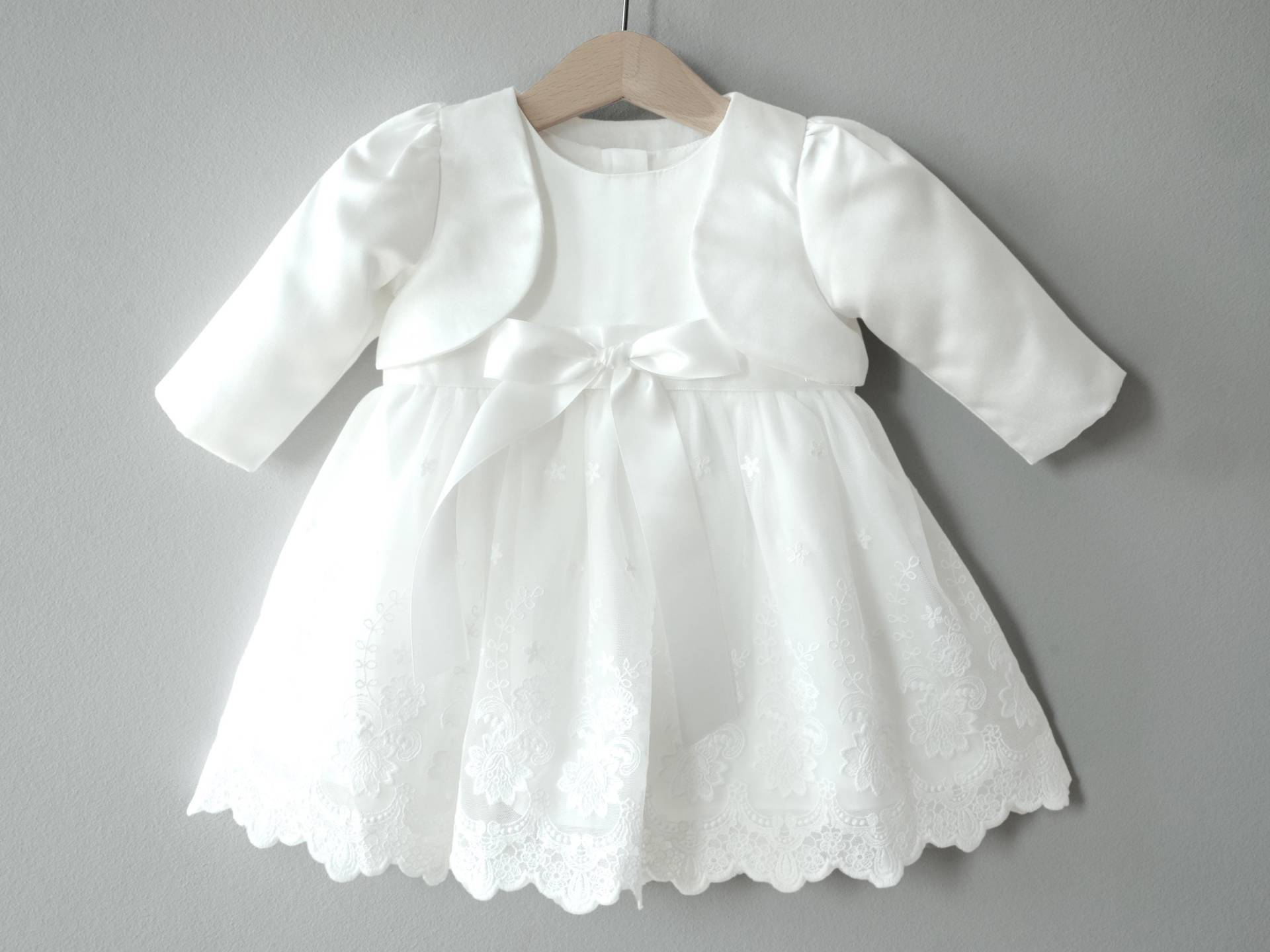 Miia Mit/Ohne Bolero Taufkleid Festkleid Mädchenkleid Babykleid Baptism Dress von LoliweKids