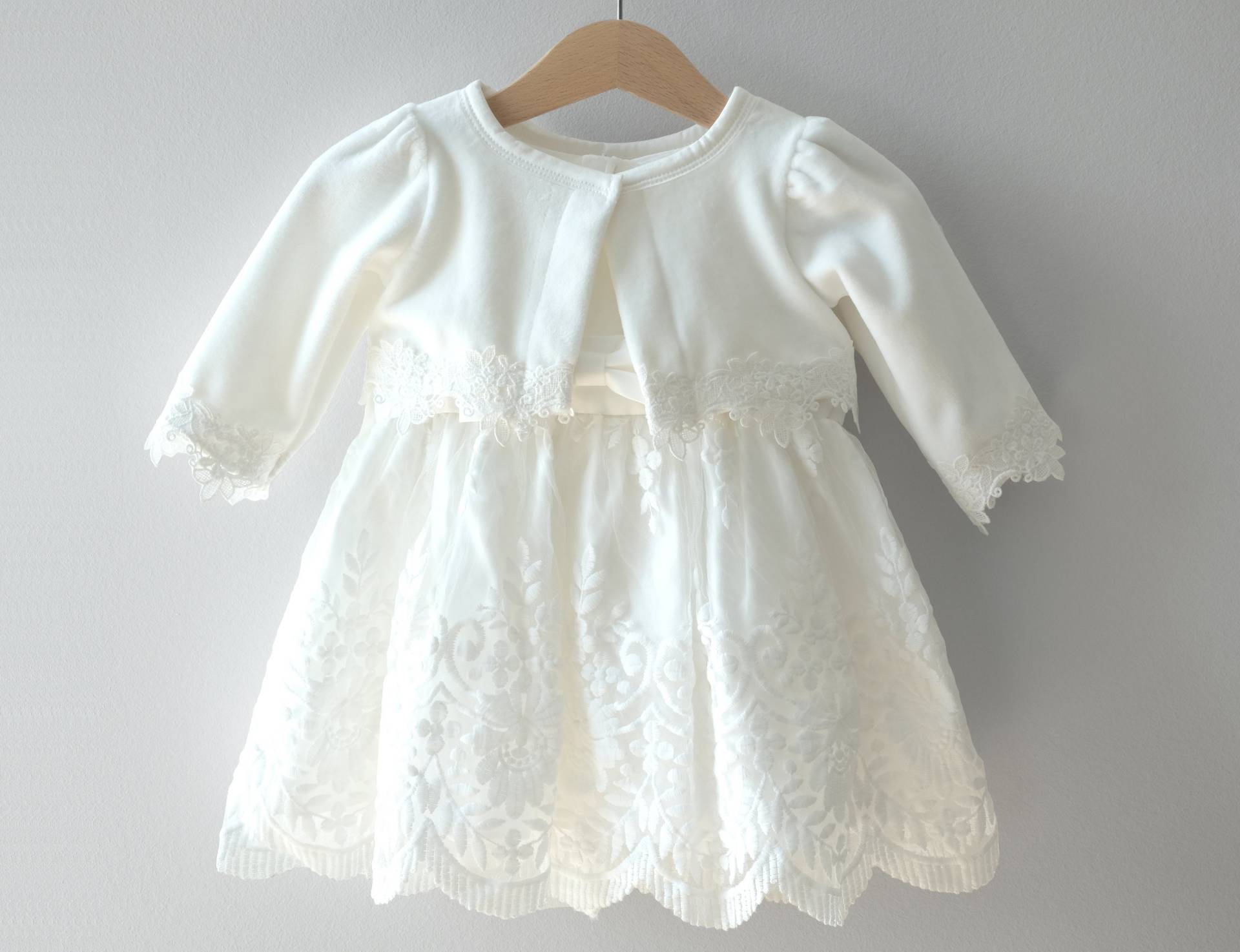 Olia Mit/Ohne Bolero Taufkleid Festkleid Mädchenkleid Babykleid Baptism Dress von LoliweKids
