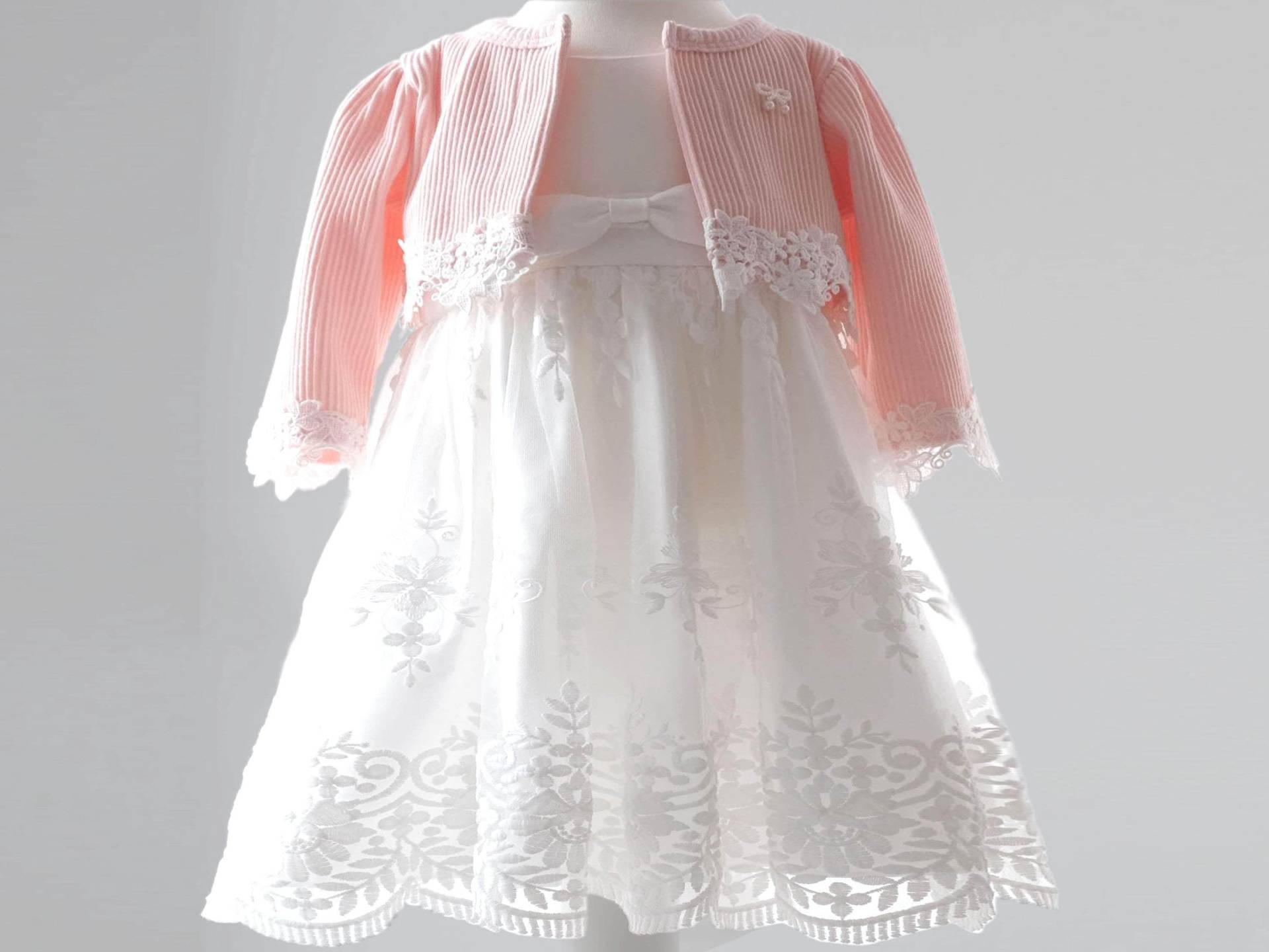 Olia Taufkleid Mit Bolero Festkleid Mädchenkleid Babykleid von LoliweKids