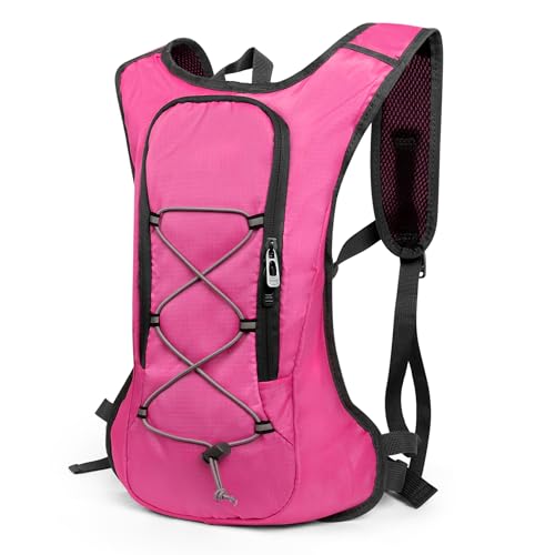 Lollanda Fahrradrucksack, Wanderrucksack klein, Wasserdicht Rucksäcke für Herren und Damen, MTB Rucksack für Radsport,Camping,Laufen (Rosa) von Lollanda