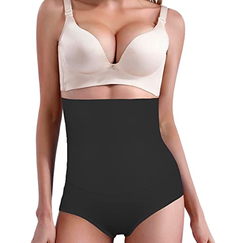 Lollanda Hoher Taille Miederslips für Damen Bauchweg Figurformende Miederhose Beckenkonvergenz Unterwäsche. (XS/S, Schwarz) von Lollanda