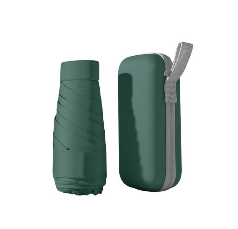 Coonoor Taschenregenschirm Mini-Regenschirm UV-Schutz,kleiner Taschenschirm mit Schutzhülle von Coonoor