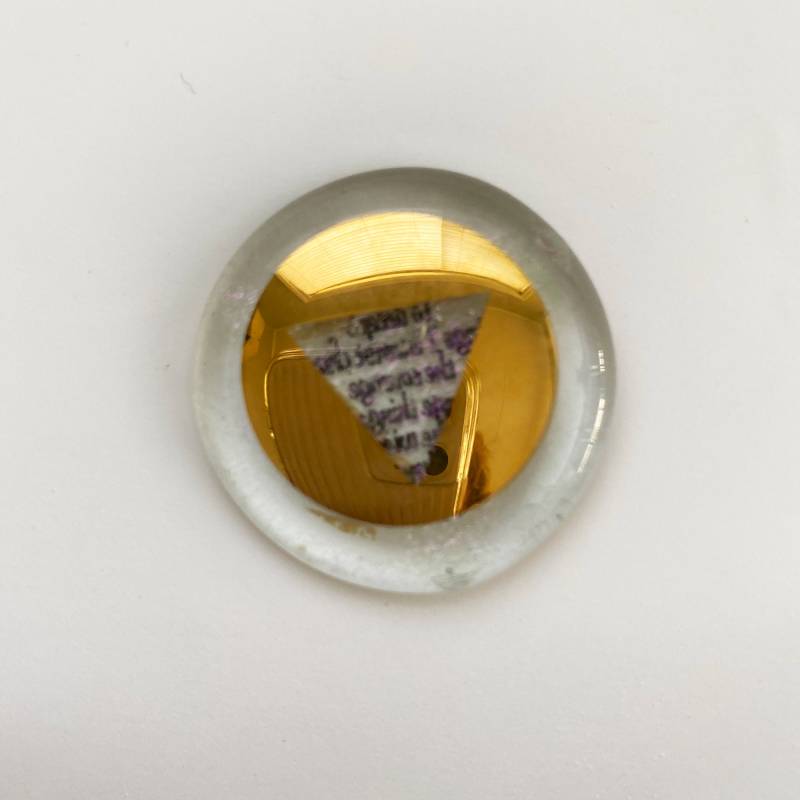 Serenity Prayer Token, 23 K Gold Dreieck, Aa Symbol, Verschmolzenes Kunstglas, Krebs Überlebender Schmuck, Unterstützung, Nüchterne Kunst, Sucht Serenity Prayer Token, 23 K Gold Dreieck, Aa Symbol, Verschmolzenes Kunstglas, Krebs Überlebender Schmuck, Unterstützung, Nüchterne Kunst, Sucht von LolliGlassArt