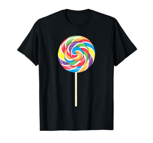 Lollipop Shirt Herren Damen Kinder Regenbogen Sucker Candy Kostüm T-Shirt Lollipop Shirt Herren Damen Kinder Regenbogen Sucker Candy Kostüm T-Shirt von Lollipop Rainbow Sucker Candy Costume Shirts