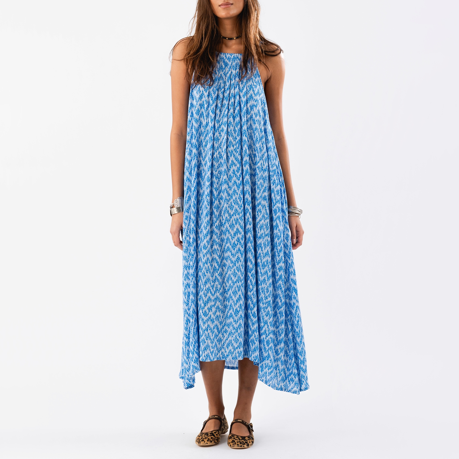 Lollys Laundry Lungo Printed Chiffon Dress - XS von Lollys Laundry