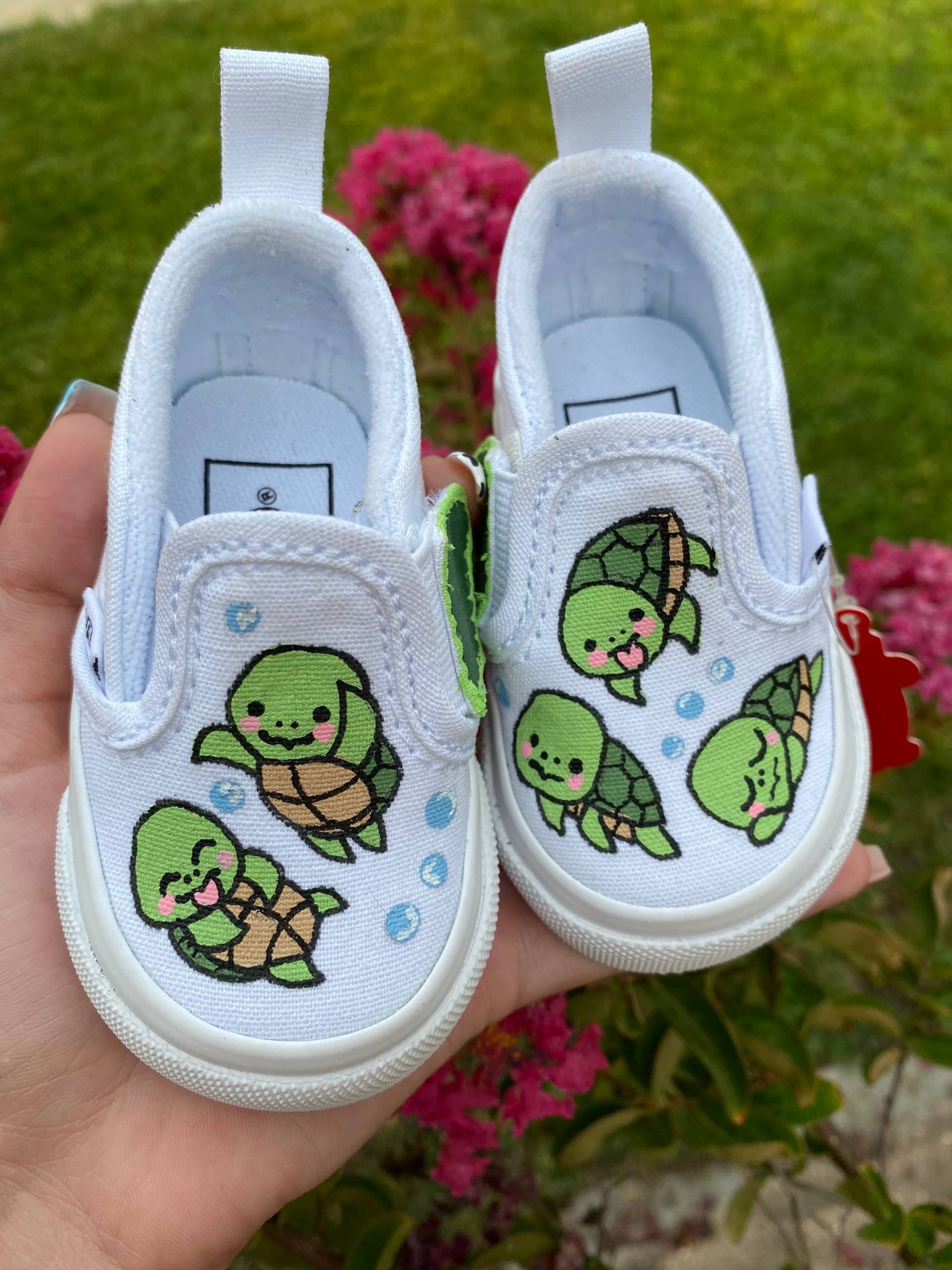 Custom Schildkröte Baby/Kleinkind Vans Custom Schildkröte Baby/Kleinkind Vans von LoloBeeCreationsCo
