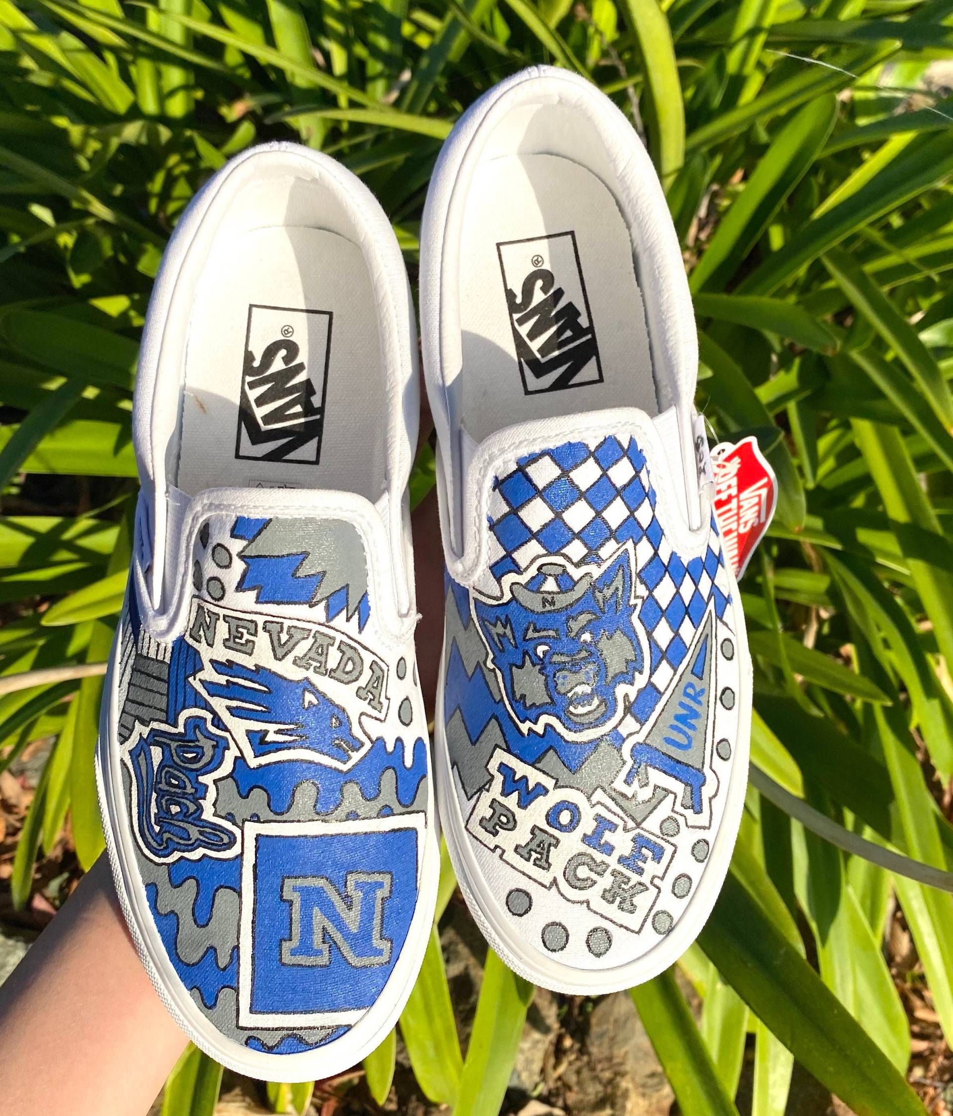 Reno Unr Custom Vans Schuhe Reno Unr Custom Vans Schuhe von LoloBeeCreationsCo