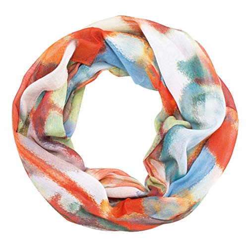 Lolus Damen Loop Rundschal Hals-Tuch in verschiedenen Farben und Blumen Muster Accessoires Schal (Elisé M8) von Lolus