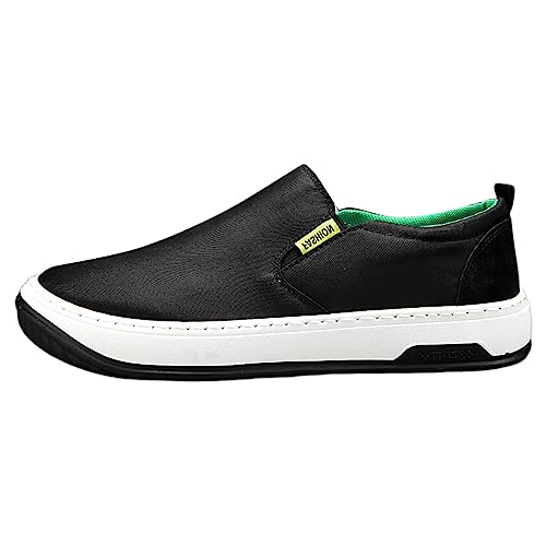 Barfußschuhe Herren Soft Foam Extra Weit Barfußschuhe Sportschuhe Slip on Weiß Hallenschuhe Shuhe Sandplatz Hallen Jogging Walkingschuhe Shoes Erkek SPOR Ayakkabı von Lomelomme