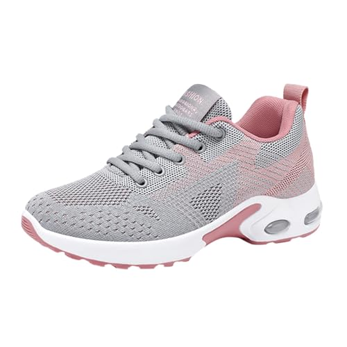 Lomelomme Damen Cloudwalk Pro - Laufschuhe Mesh Orthopädisch Laufschuh Fitnessstudio Ergonomische Freizeitschuhe 2024new Indoor Orthopädische Joggingschuhe Damenschuhe Tanzsneaker Damen Grau 41 von Lomelomme