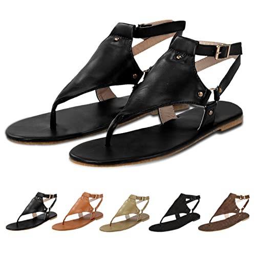 Damen Sandalen Plattform Römische Elegant Slide Sandal Flip Flop Flache Sandalen Mode Sommer Slipper Strandsandalen Pantoletten Slip-On Leicht Atmungsaktiv 2022 Neueste Schlappen Sommerschuhe von Lomelomme