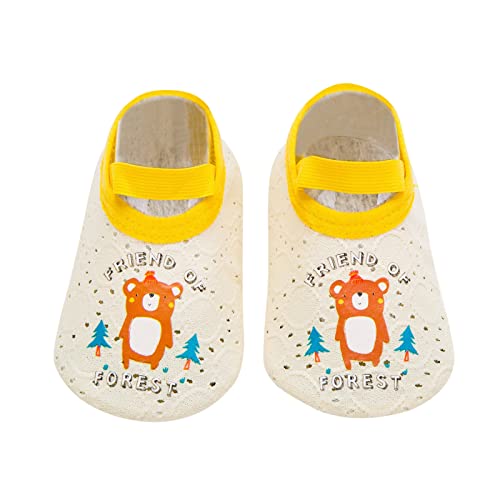 Krabbelschuhe Baby Barfußschuhe Junge Rutschsocken Rutsche Krabbelschuhe Schlappen Cute Hausschuhe 0-6 Monate Anti Rutsch Schuhe Laufsocken Hausschuhsocken von Lomelomme