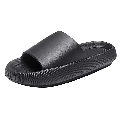 Lomelomme Cozy Slides Original, Rutschfeste Wolke Hausschuhe Flip Flops Rutschfest Unisex-Hausschuhe Pantoletten Gummi Badeschuhe Mit Dicker Sohle Ultraleicht Bequeme Strandschuhe Für Indoor Outdoor von Lomelomme