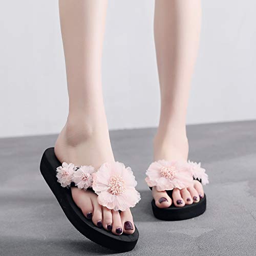 Lomelomme Flip Flops Damen Zehentrenner Weich Frauen Flip Flop Schlappen Hausschuh Mode Rutschfest Slipper Latschen Pantoffeln Elegant Slip-On Sommer Bequem Hausschuhe Pantoletten von Lomelomme