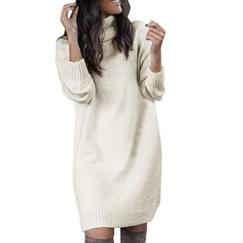 Lomelomme Pullover Damen Sweater Yoga Business Dresses Lässig Pulli Langes Oversized Dress Moderne Kaschmir Kleider Kleidung Strickkleid von Lomelomme