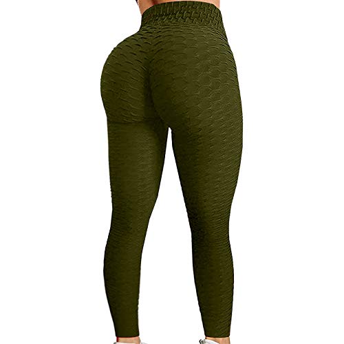 Lomelomme Sport Leggings Damen High Waist Jogginghose Push Up Stretch Scrunch Butt Leggings Booty Lifting Yoga Pants mit Honeycomb Design, Laufhose Fitnesshose Training Hose von Lomelomme