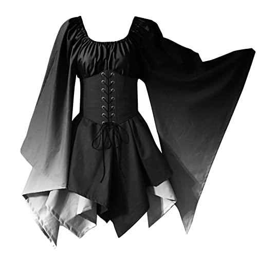 Mittelalter Mittelalter Kleid Damen Kostüm Retro Kurzarm Hochzeitskleid Outlander Faschingskostüme Mittelalterliche Rokoko Kleidung Kleider Renaissance Unterkleid Korsett Miederkleider Corsage von Lomelomme