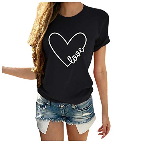 Noracora T Shirt Damen - T Schirt Damen Locker Lässig Sommer Sale Shirts Tops Oberteile Mit Aufdruck Kurzarm Tshirt T Shirt Batik Ausgefallene Bluse Damenshirts Pullover von Lomelomme