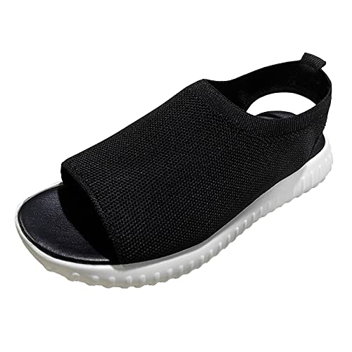 Orthopädische Sandalen Damen Damenschuhe Weite K Flach Abrollschuhe Barfuss Sport-Outdoorsandalen Weite H Sommer Sandaletten Schuhe Breite Füße Schicke Gesundheitsschuhe Sandalette Clogs von Lomelomme