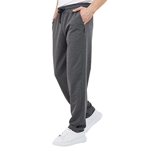 Sporthose Herren - Activewear Für Herren Urlaub Leichte Graue Breite Sommerhose Activewear Hosen Grau Schwarze Freizeithose Track Pants Sports Mann Sweathose Kleidung Pumphose von Lomelomme