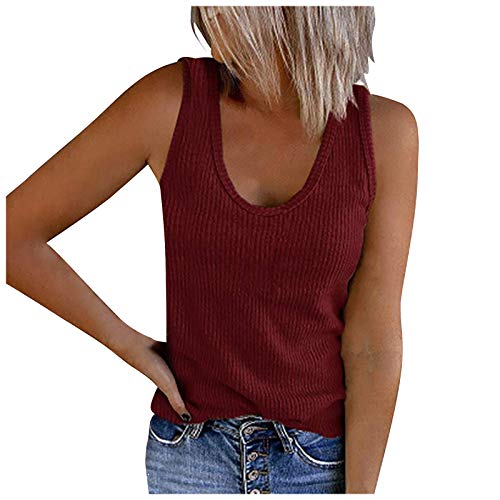 Tops Für Damen Tanktop Longtop Backless Damenwesten Spaghetti Damentop Mit Integriertem BH Sport Corset Stricktop Sommer Ohne Ärmel Hemd Topmitintegriertembh Kleidung von Lomelomme