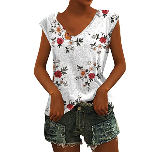 Tshirt Damen Sommer Oberteile Just Fashion Now Luftig Sommeroberbekleidung Oversize Häkeltop Leicht Sommer Sommerblusen T-Shirt Locker Weisse Tuniken Kleidung Longbluse von Lomelomme