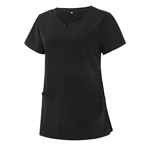 V Ausschnitt Berufsbekleidung Pflege Damen Arbeitskleidung Mit Taschen Krankenpfleger Uniform Druck Kasackdamenpflegegünstig Krankenpflegeuniform Kleidung Einfarbig Rot Arbeitsuniform Pullover Dress von Lomelomme