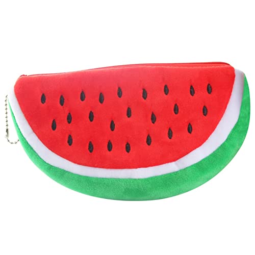 Bleistift Niedlich Kleine Nette Wassermelone Obst Plüsch Stift Tasche Frauen Tasche Damen Make-up Tasche Student Geschenke Bleistift Tasche für Mädchen, a, Einheitsgröße von Lomhmn