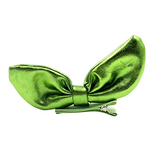 Haarbänder Mädchen Kleinkind Baby Mädchen Haarnadel Hasenohren Haarspange Pailletten Haarnadel Kopfbedeckung Wind Stirnband (Green, One Size) von Lomhmn