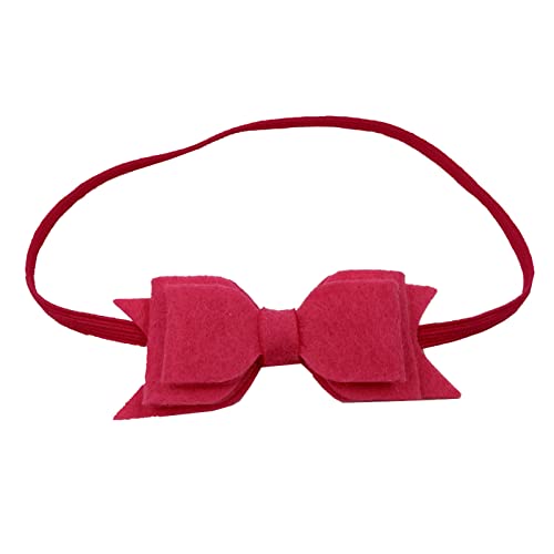 Haarband Retro Kleinkind Baby Mädchen einfarbig Stirnband Bowknot elastisches Haarband für Kleinkinder Funktionsstirnband Blau (Hot Pink, One Size) von Lomhmn