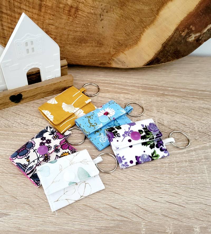 Chiptasche, Chiptäschchen, Schlüsselanhänger, Miniportemomaie Genäht von Lomolove2020