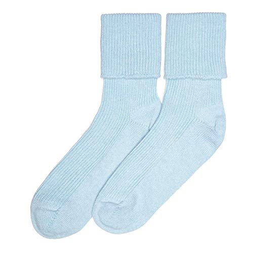 Lona Scott Damen Kaschmir Socken, Blau von Lona Scott