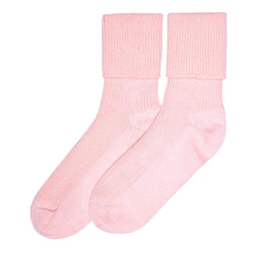 Lona Scott Damen Kaschmir Socken, Rosa von Lona Scott