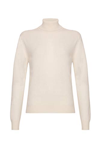 Lona Scott Damen Rollkragen Kaschmirpullover, Weiß, 36 von Lona Scott