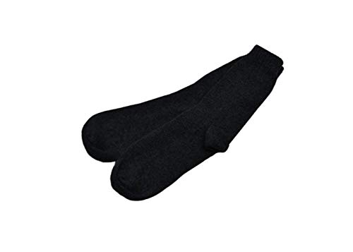 Lona Scott Damen Socken aus reinem Kaschmir, Schwarz von Lona Scott