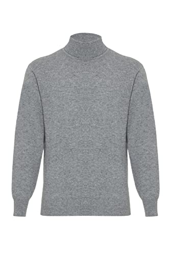 Lona Scott Herren Kaschmir Pullover mit Rollkragen, Grau, M von Lona Scott