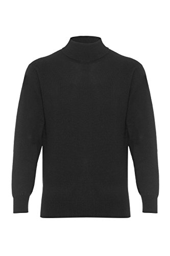 Lona Scott Herren Kaschmir Pullover mit Rollkragen, Schwarz, M von Lona Scott