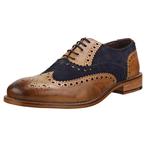 London Brogues Herren Gatsby Brogue Brogue-Schuhe Schuhe Braun 42 EU von London Brogues