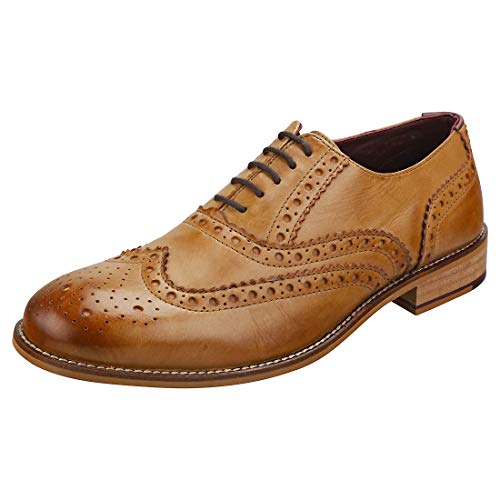 London Brogues Herren Gatsby Brogue Brogue-Schuhe Schuhe Braun 43 EU von London Brogues