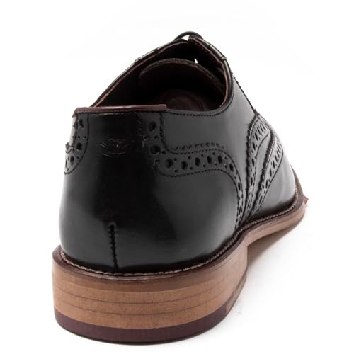 London Brogues Herren Gatsby Brogue Brogue-Schuhe Schuhe Schwarz 42 EU von London Brogues