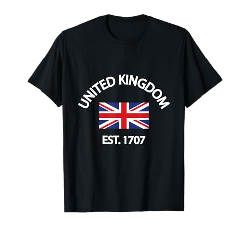Vereinigtes Königreich Est.1707 Tourist Souvenir für Herren, Damen und Kinder T-Shirt von London England Souvenir Tourist