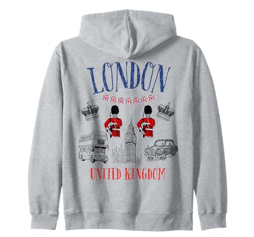 Kinder London Großbritannien Britisches Souvenir Bus Taxi Mädchen Jungen Kapuzenjacke Kinder London Großbritannien Britisches Souvenir Bus Taxi Mädchen Jungen Kapuzenjacke von London England United Kingdom UK Souvenir Kids