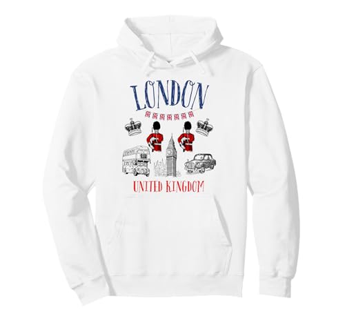 Kinder London Großbritannien Britisches Souvenir Bus Taxi Mädchen Jungen Pullover Hoodie Kinder London Großbritannien Britisches Souvenir Bus Taxi Mädchen Jungen Pullover Hoodie von London England United Kingdom UK Souvenir Kids