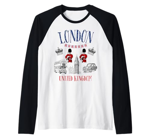 Kinder London Großbritannien Britisches Souvenir Bus Taxi Mädchen Jungen Raglan Kinder London Großbritannien Britisches Souvenir Bus Taxi Mädchen Jungen Raglan von London England United Kingdom UK Souvenir Kids