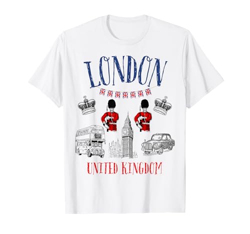 Kinder London Großbritannien Britisches Souvenir Bus Taxi Mädchen Jungen T-Shirt Kinder London Großbritannien Britisches Souvenir Bus Taxi Mädchen Jungen T-Shirt von London England United Kingdom UK Souvenir Kids