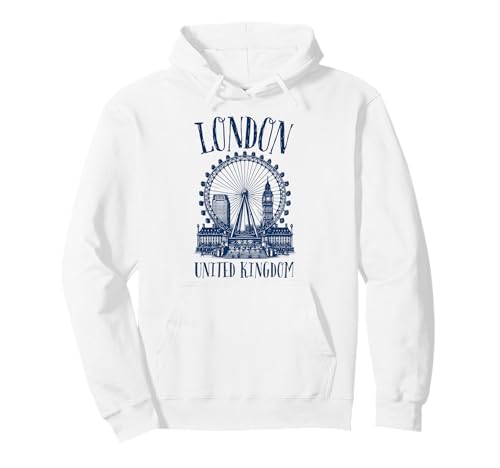 London ikonische Skyline Großbritannien Britische Frauen Jungen Mädchen Pullover Hoodie London ikonische Skyline Großbritannien Britische Frauen Jungen Mädchen Pullover Hoodie von London Souvenir England United Kingdom UK Kids