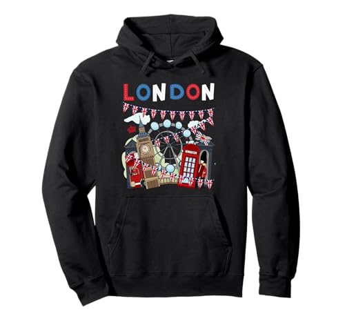 London Souvenirs Idee für Kinder & britische Erinnerungsstücke London Pullover Hoodie London Souvenirs Idee für Kinder & britische Erinnerungsstücke London Pullover Hoodie von London Souvenirs Kids Ideas & Boys British Flags
