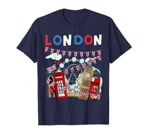 London Souvenirs Idee für Kinder & britische Erinnerungsstücke London T-Shirt London Souvenirs Idee für Kinder & britische Erinnerungsstücke London T-Shirt von London Souvenirs Kids Ideas & Boys British Flags